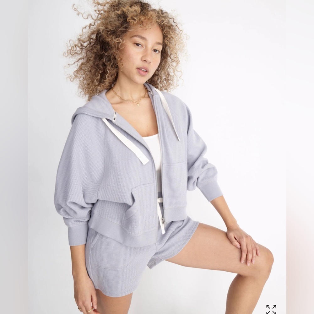 Madewell Textured Waffle Cocoon Hoodie
Size XS